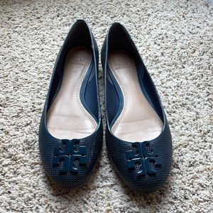 Tory Burch Ballet Flat. Size 8 Navy Blue